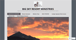 Desktop Screenshot of bigskyresortministries.com
